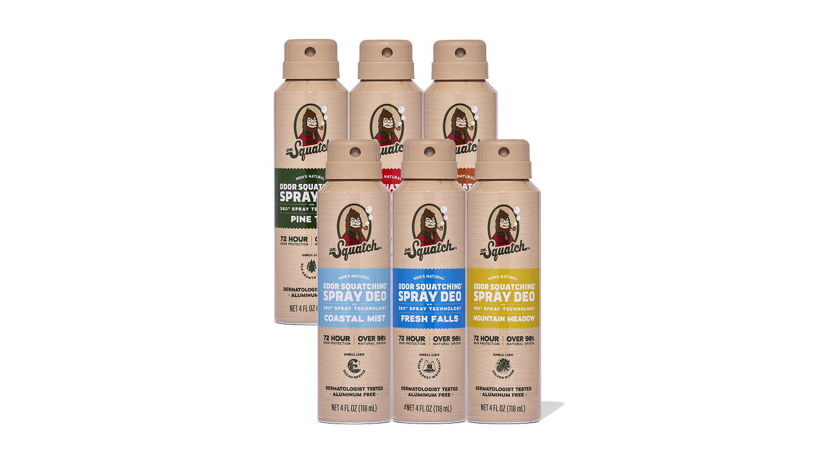 Spray Deodorant 6-Pack - Fresh Pick