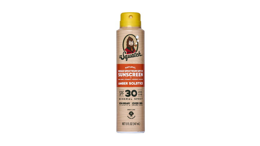 Dr. Squatch Spray Sunscreen | SPF 30 UVA/UVB Protection | Non-Greasy Mineral Sunscreen for Men - Sunny Cover
