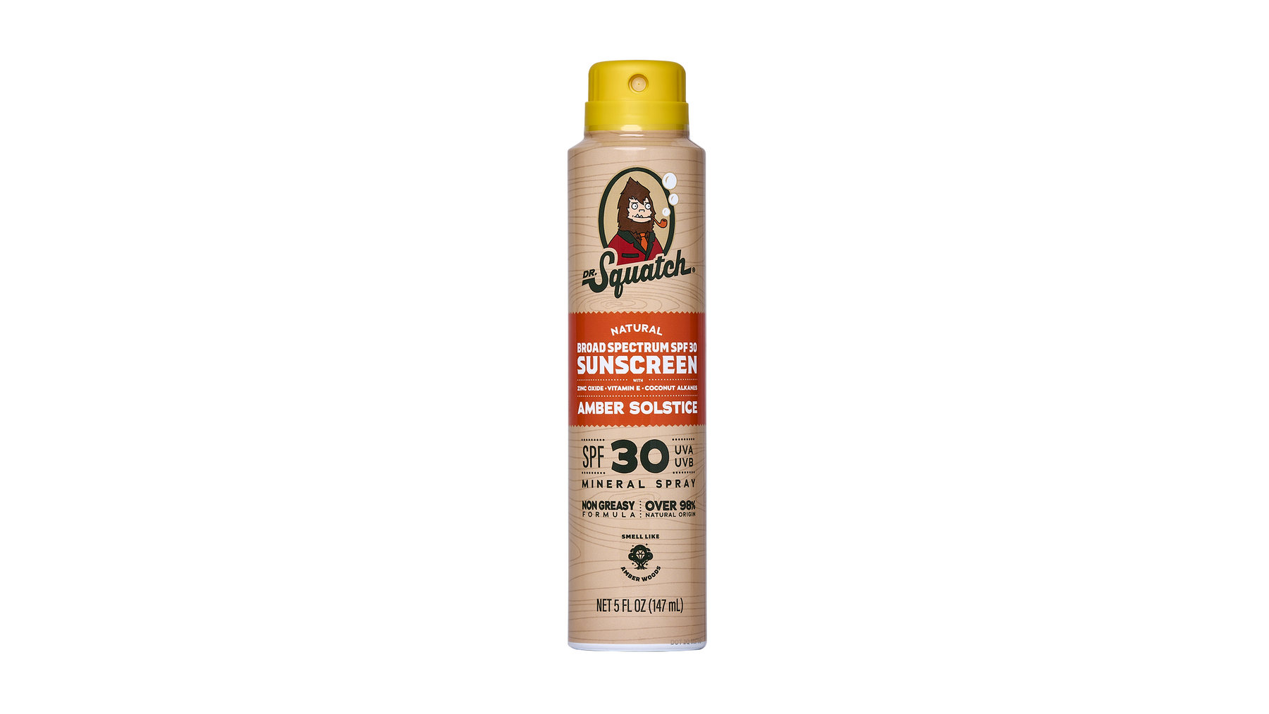 Dr. Squatch Spray Sunscreen | SPF 30 UVA/UVB Protection | Non-Greasy Mineral Sunscreen for Men - Premium Daily Guard