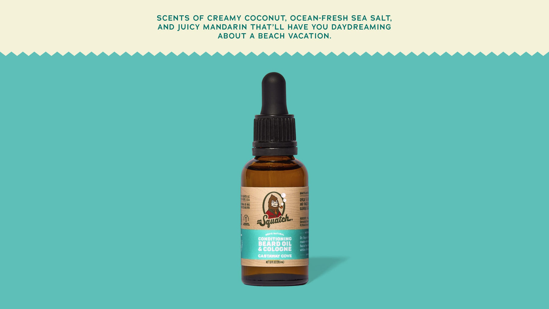 Castaway Cove Beard Oil & Cologne - Easy Daily Blend