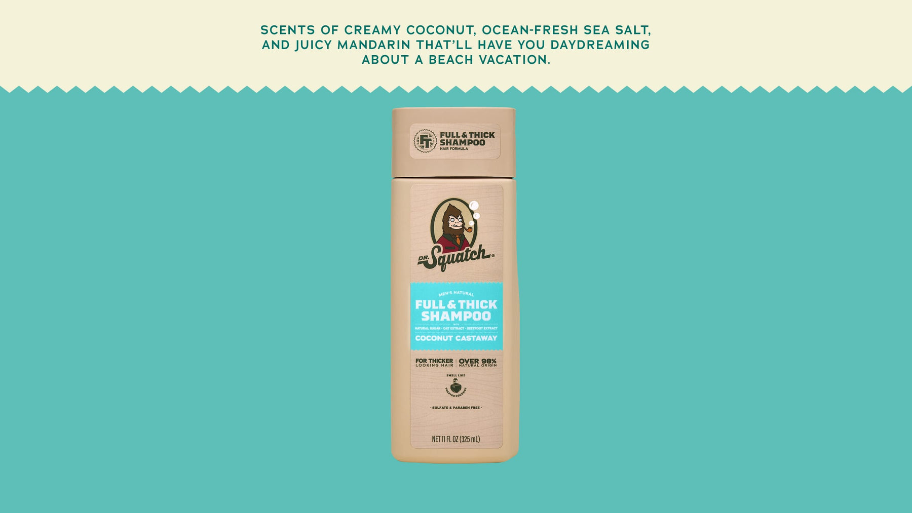 Coconut Castaway Full & Thick Shampoo - Full Shower Finish