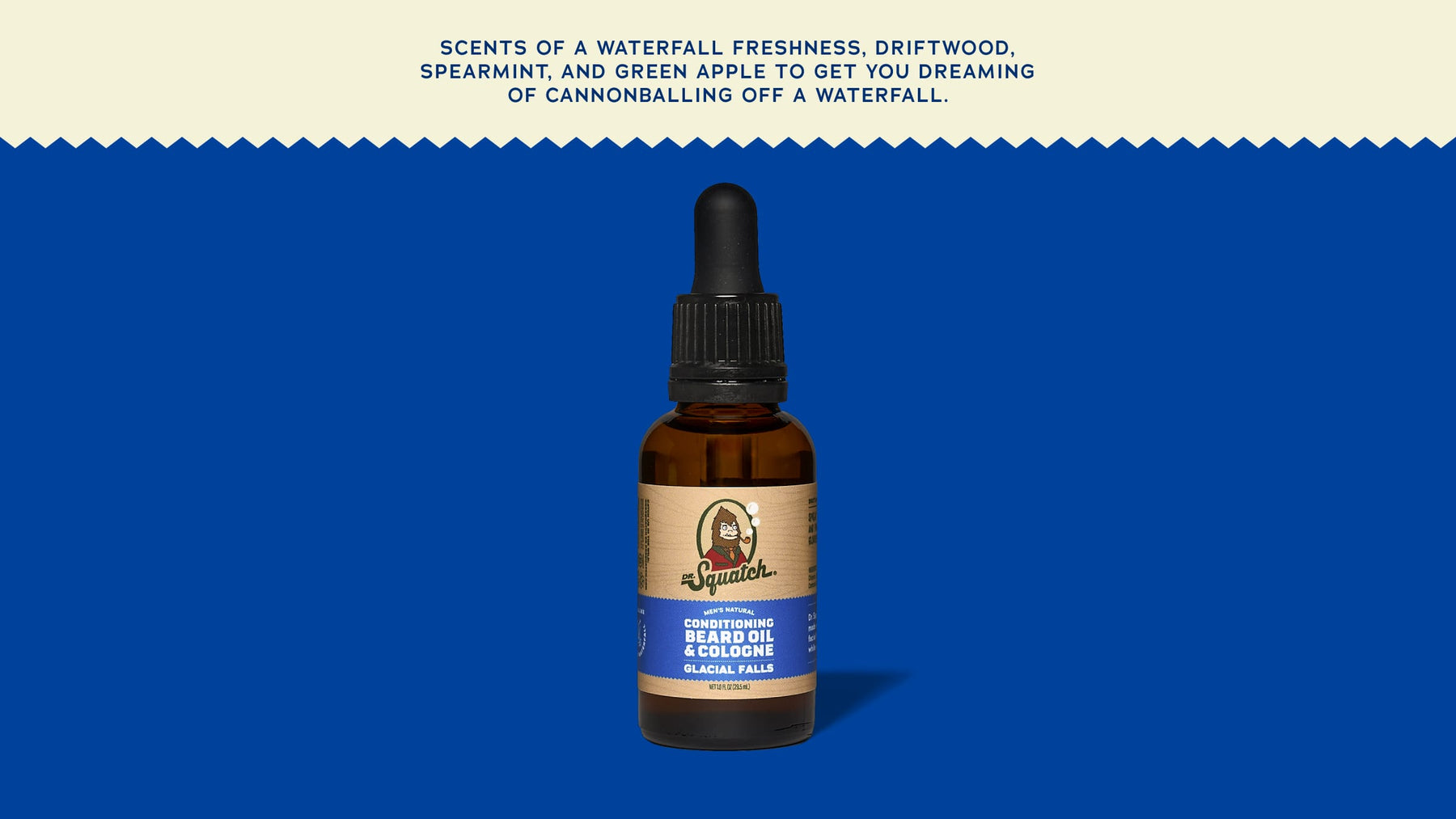 Conditioning Beard Oil & Cologne Glacial Falls - Essential Trail Profile