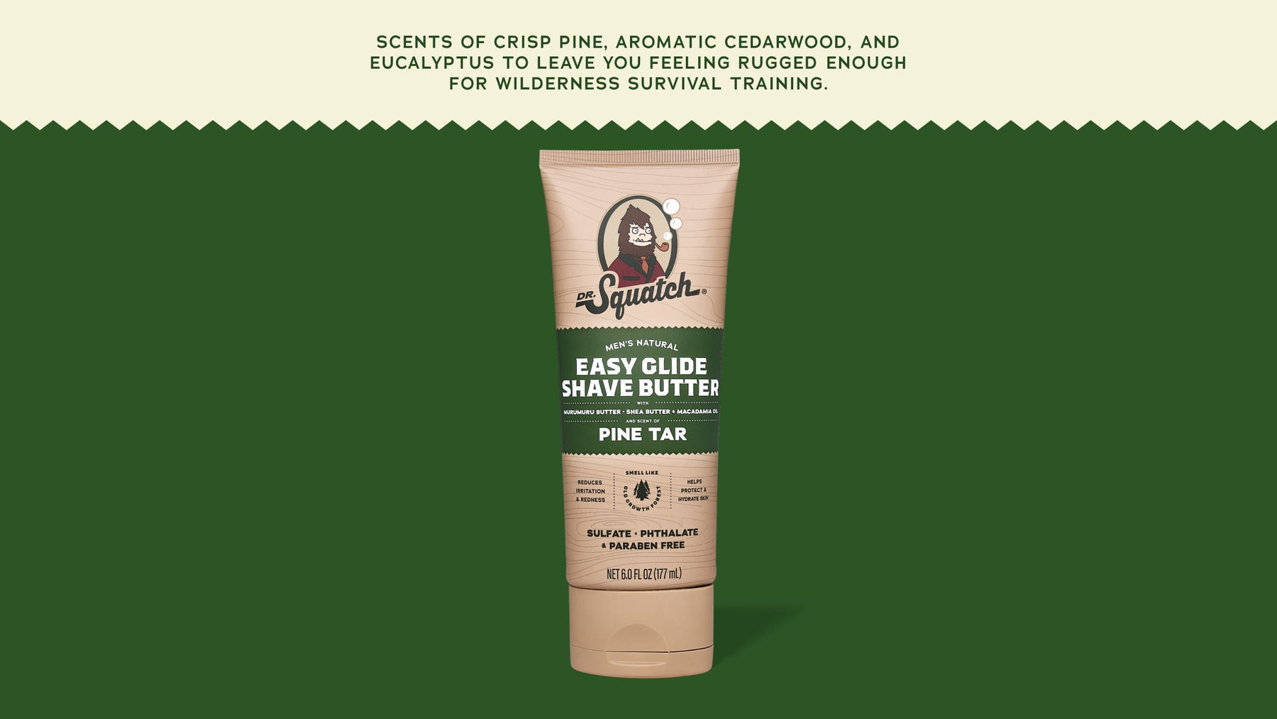 Easy Glide Shave Butter Pine Tar - Travel Outdoor Glide