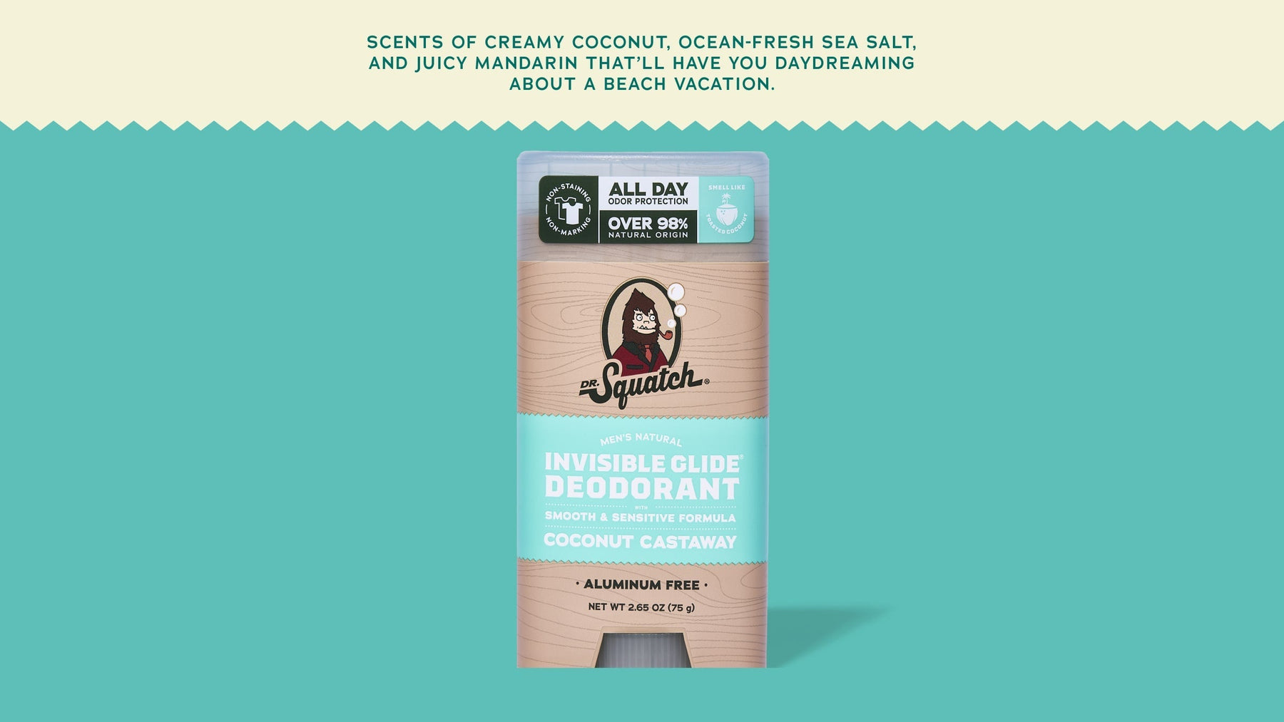 Coconut Castaway Invisible Glide Deodorant - Easy Fresh Routine