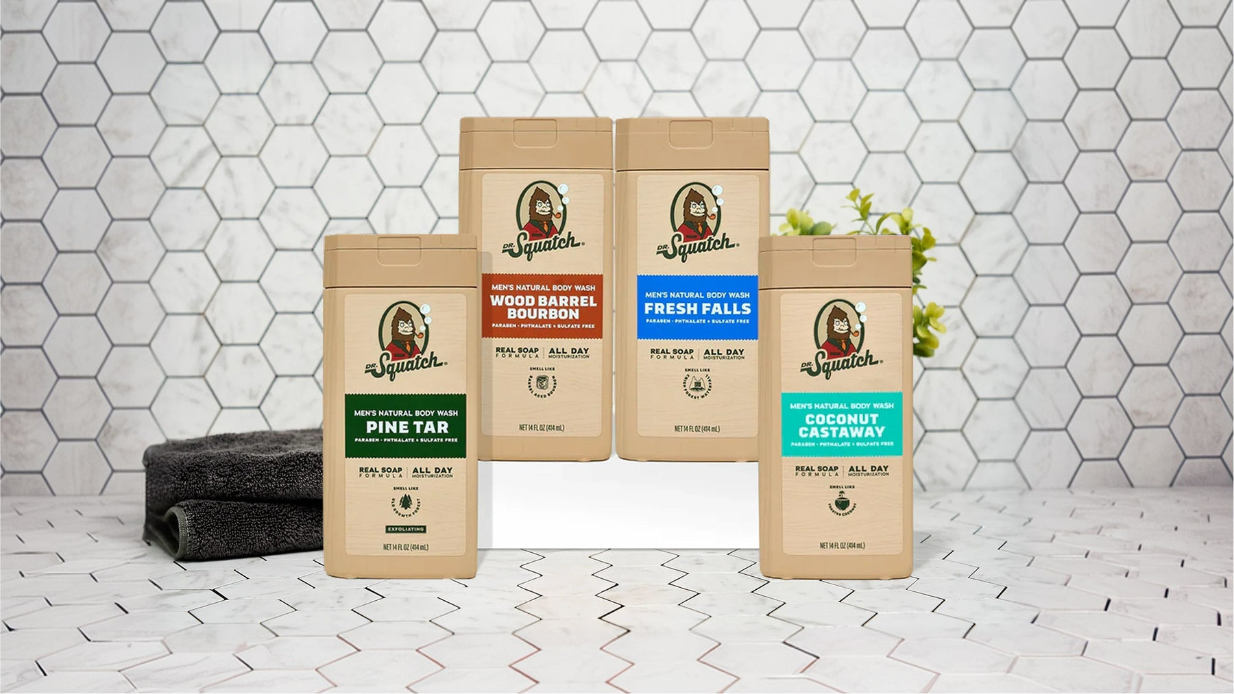 Body Wash 4-Pack - Premium Hero Choice