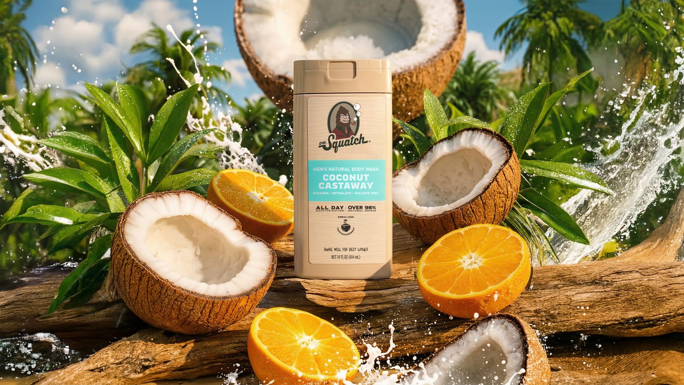 14 oz Coconut Castaway Body Wash - Daily Ready