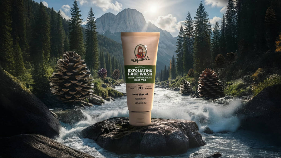 Pine Tar Exfoliating Face Wash - Daily Shower Lather