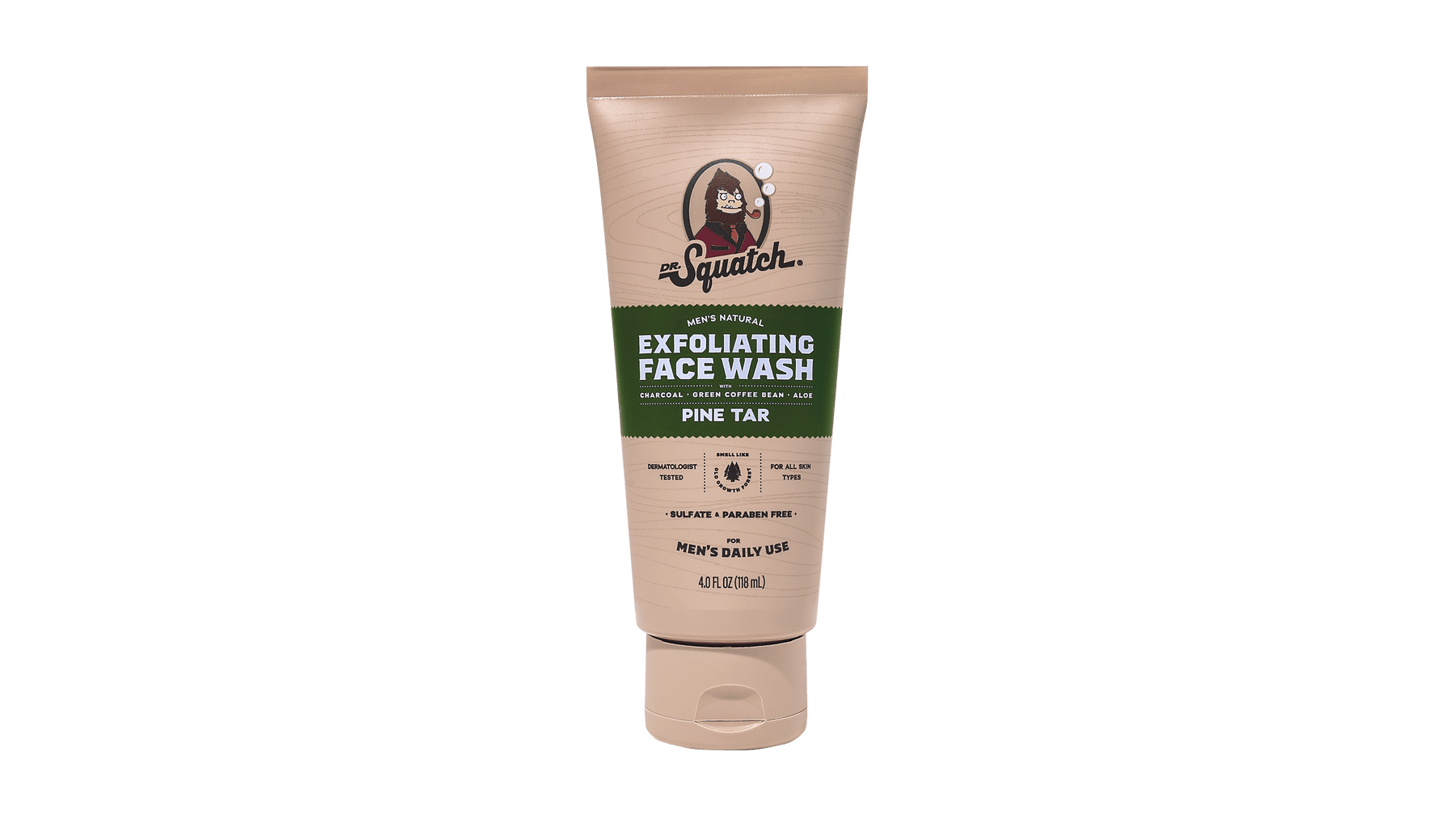 Pine Tar Exfoliating Face Wash - Daily Shower Lather