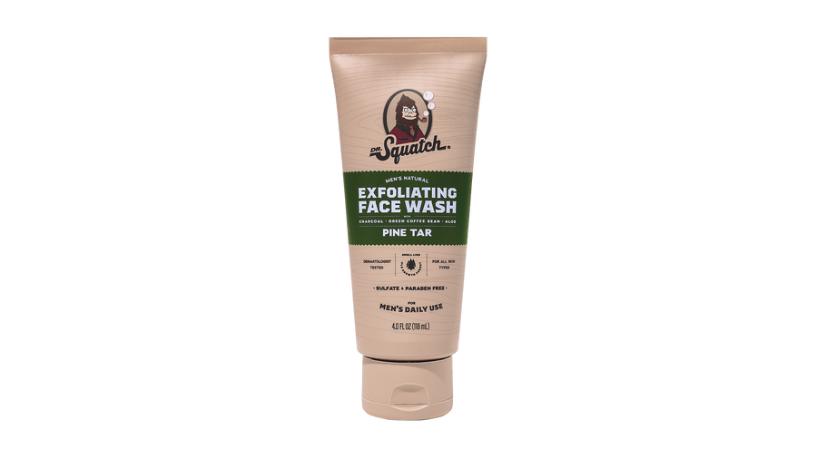 Pine Tar Exfoliating Face Wash - Daily Shower Lather