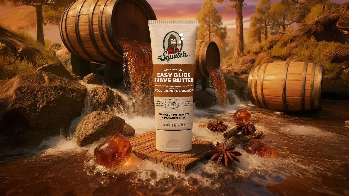 Easy Glide Shave Butter Wood Barrel Bourbon - Clean Lather