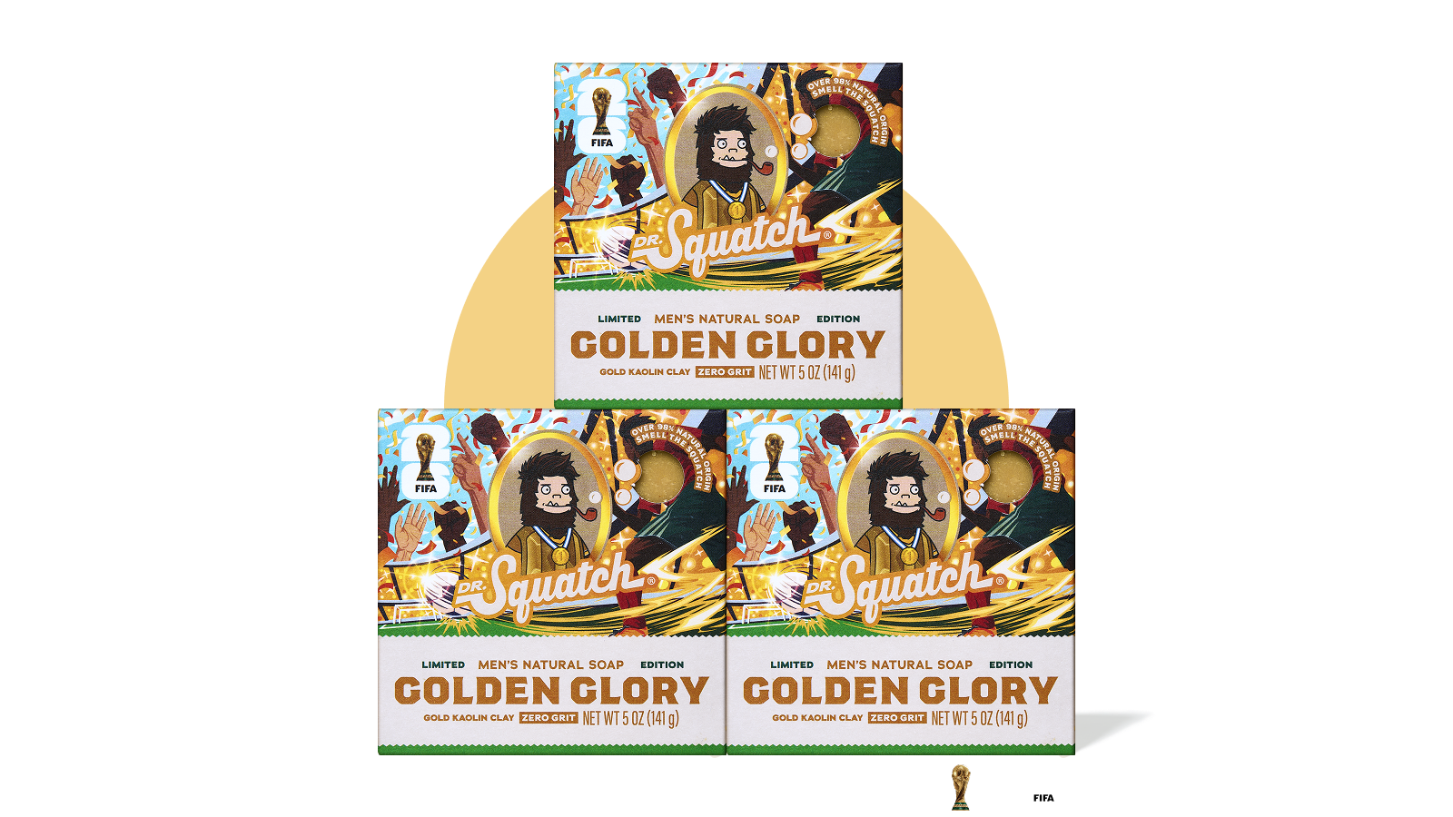 FIFA Golden Glory 3-Pack Bar Soap Bundle - Active Travel Pick
