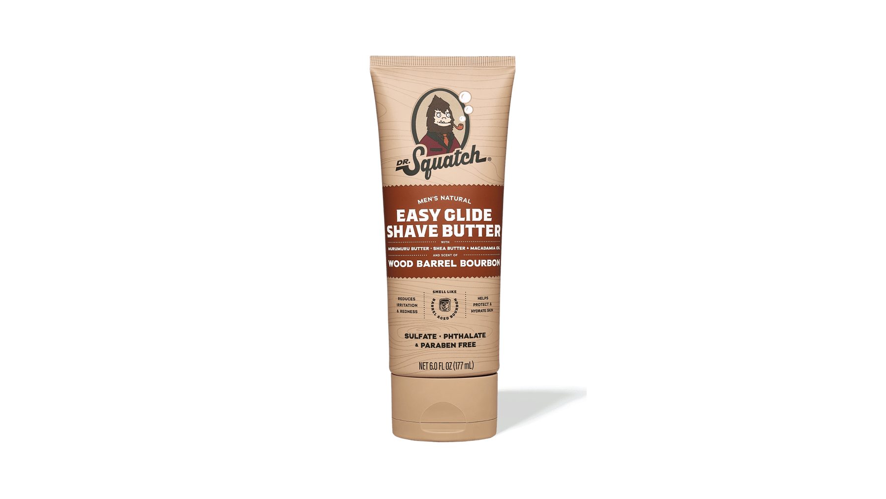 Easy Glide Shave Butter Wood Barrel Bourbon - Clean Lather